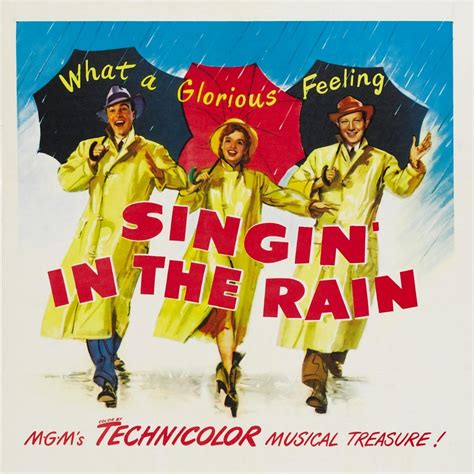 singing in the rain.